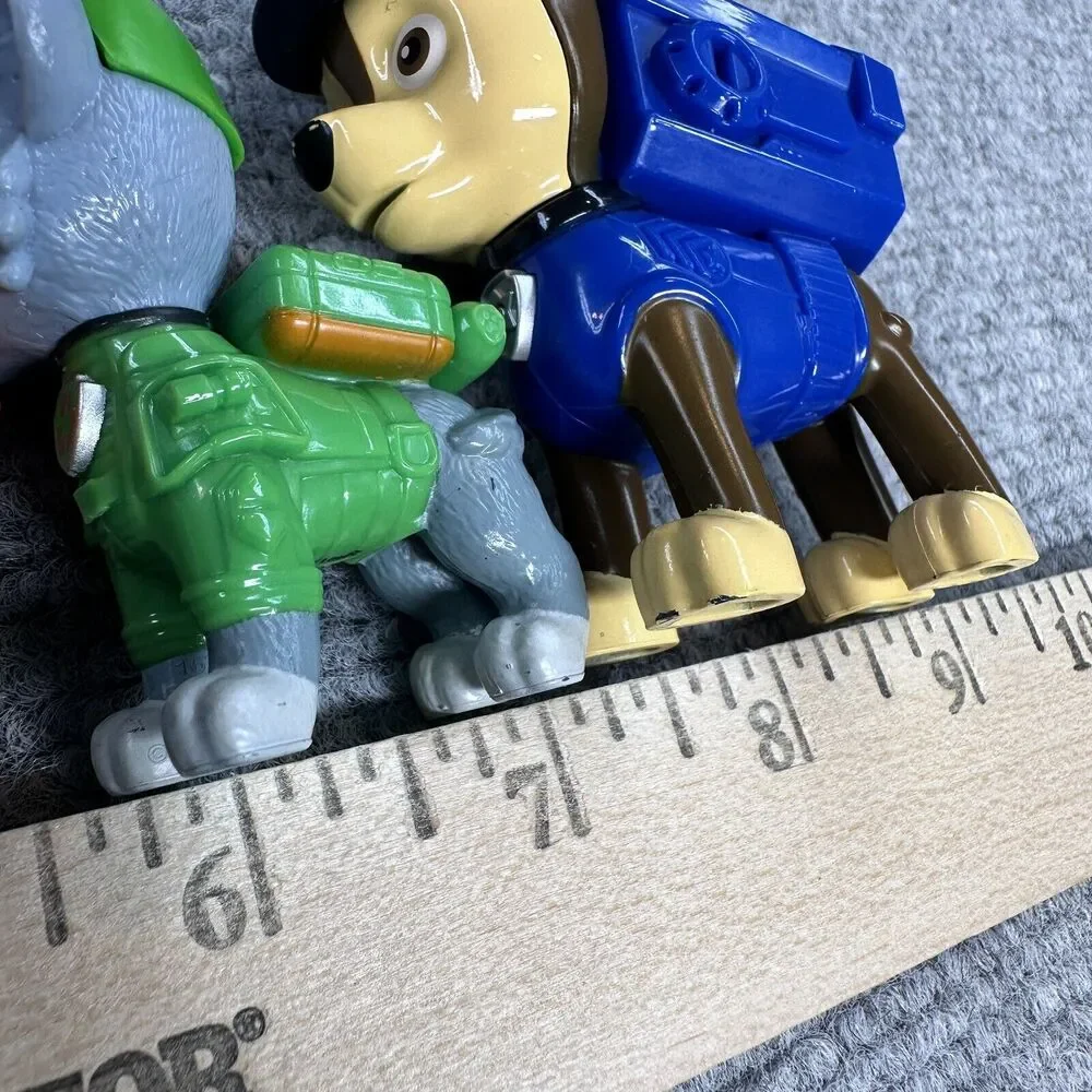 Lot of 6 Paw Patrol Action Figures Chase Zuma Rubble Talking Mixed Pups